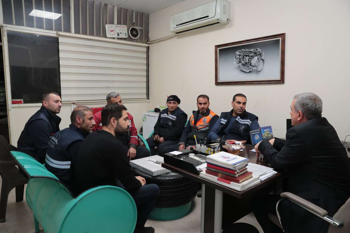 BAŞKAN BEYAZGÜL, BEL-SAN PERSONELLERİYLE BİR ARAYA GELDİ