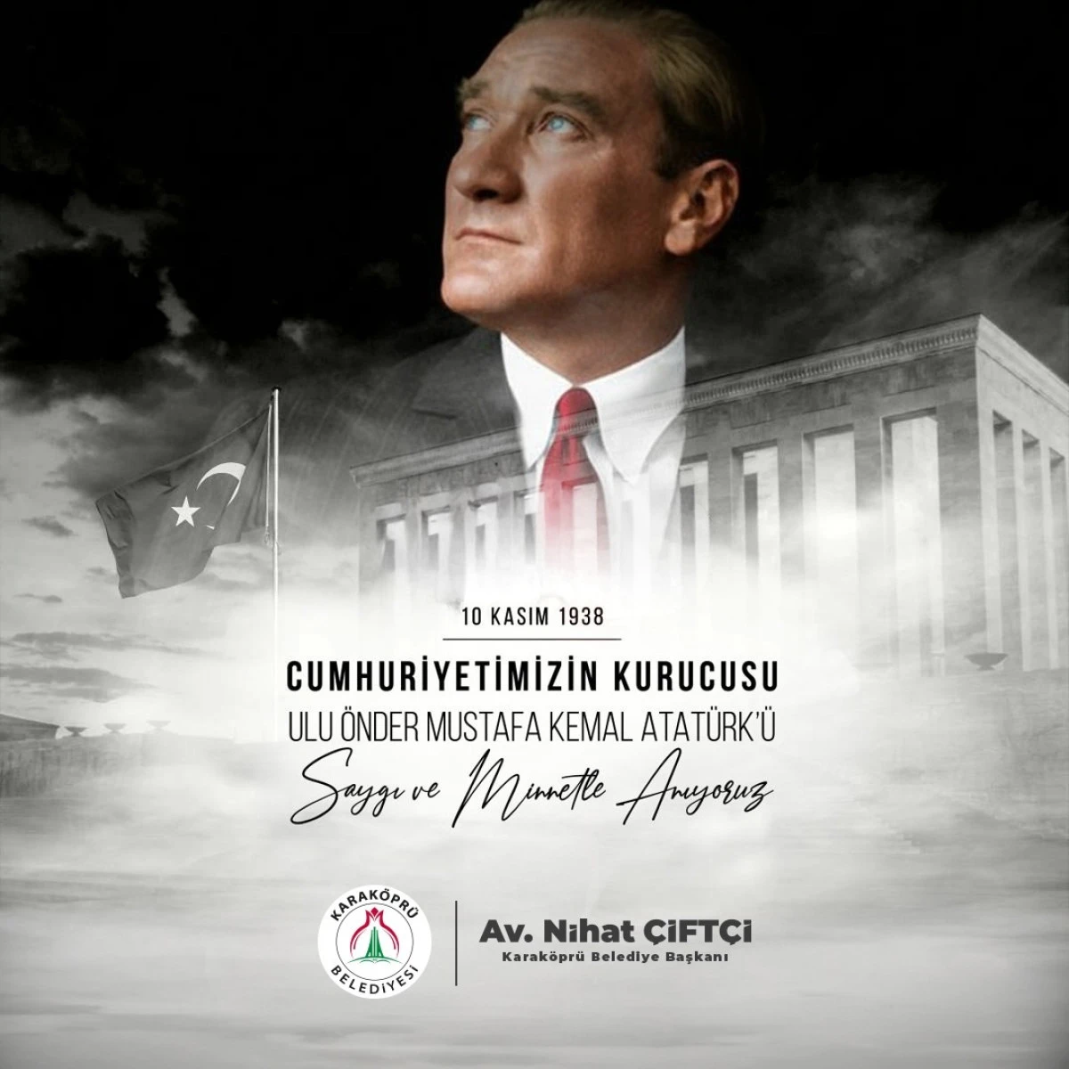 BAŞKAN NİHAT ÇİFTÇİ’DEN 10 KASIM ATATÜRK'Ü ANMA GÜNÜ MESAJI