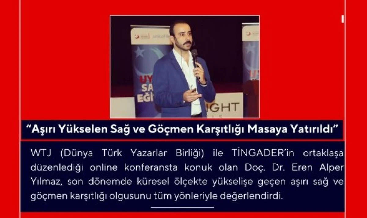 Do&ccedil;. Dr. Yılmaz: AB g&ouml;&ccedil; politikalarında ikiy&uuml;zl&uuml;l&uuml;k sergiliyor