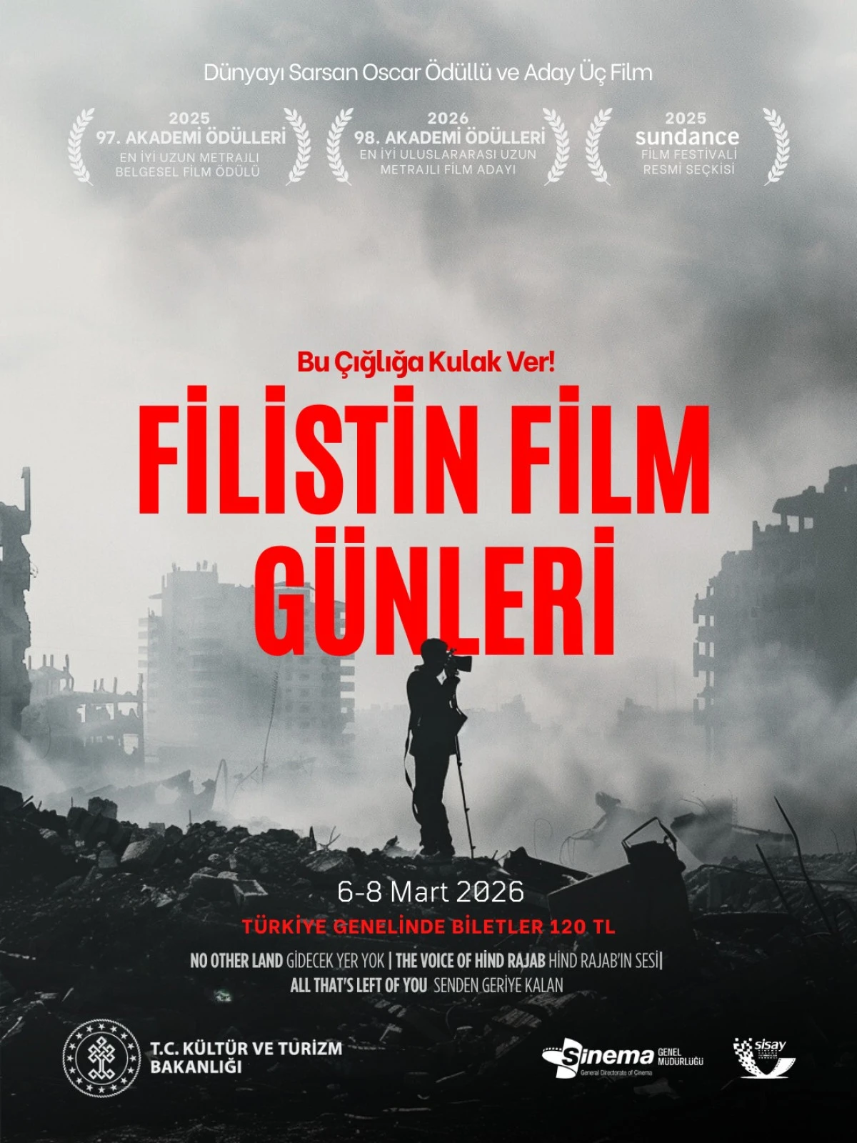 FİLİSTİN FİLM G&Uuml;NLERİ T&Uuml;M T&Uuml;RKİYE&rsquo;DE BAŞLIYOR