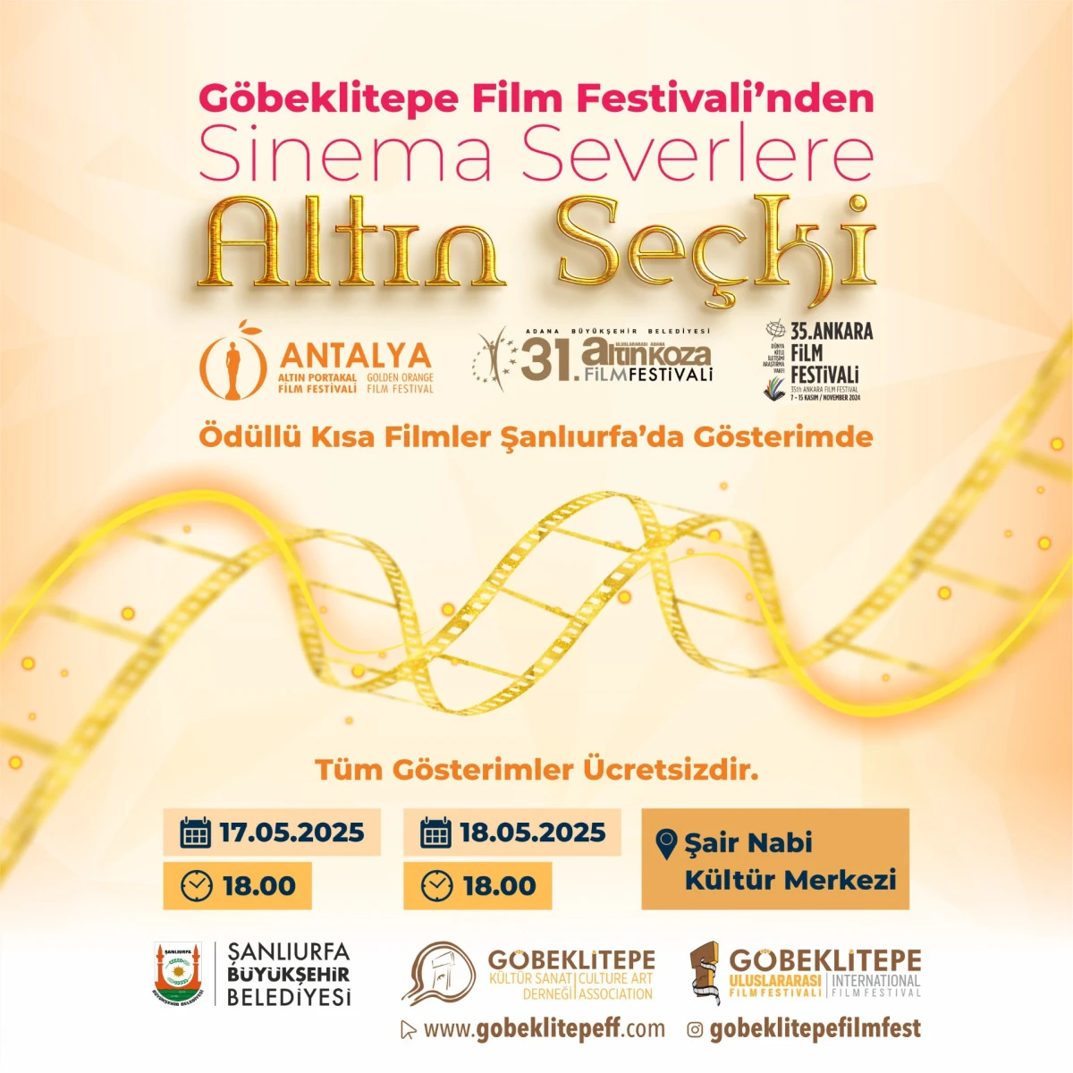GÖBEKLİTEPE ULUSLARARASI FİLM FESTİVALİ BAŞLIYOR