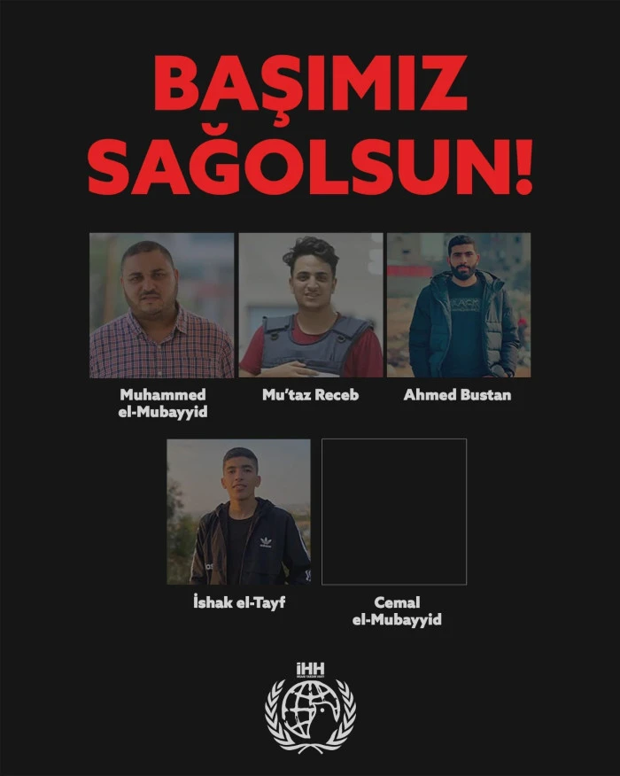 İHH BOMBALAR ALTINDA, GAZZE'DE TOPLANTI TERTİP ETTİ! 