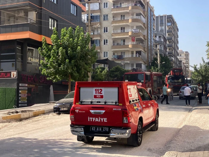 iş yerinde çıkan yangın söndürüldü
