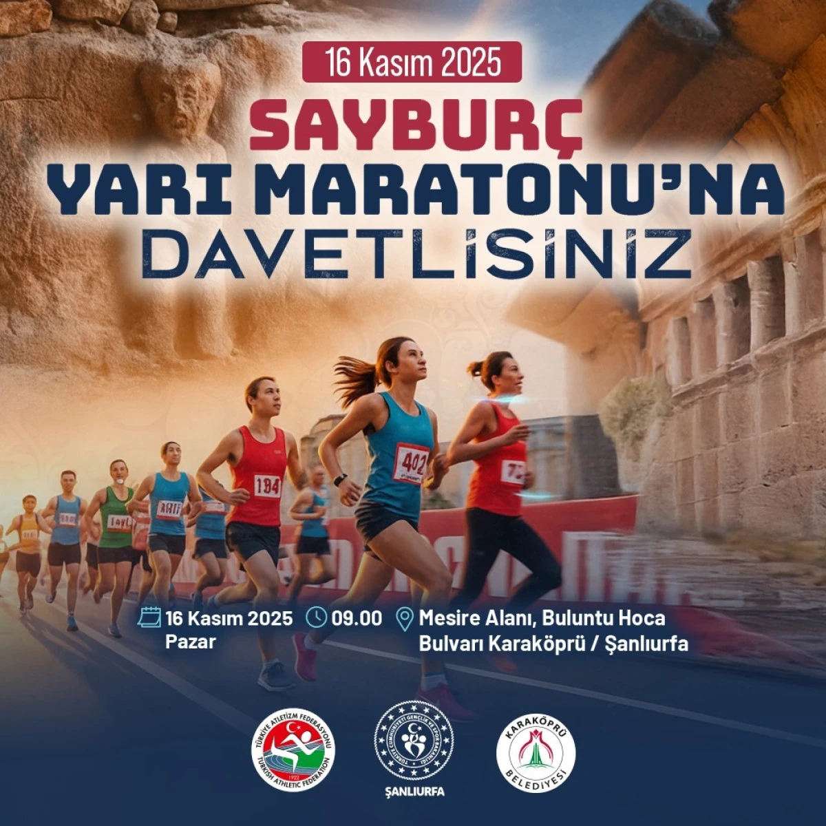 KARAKÖPRÜ’DE SAYBURÇ YARI MARATONU İLE SPOR ŞÖLENİ YAŞANACAK