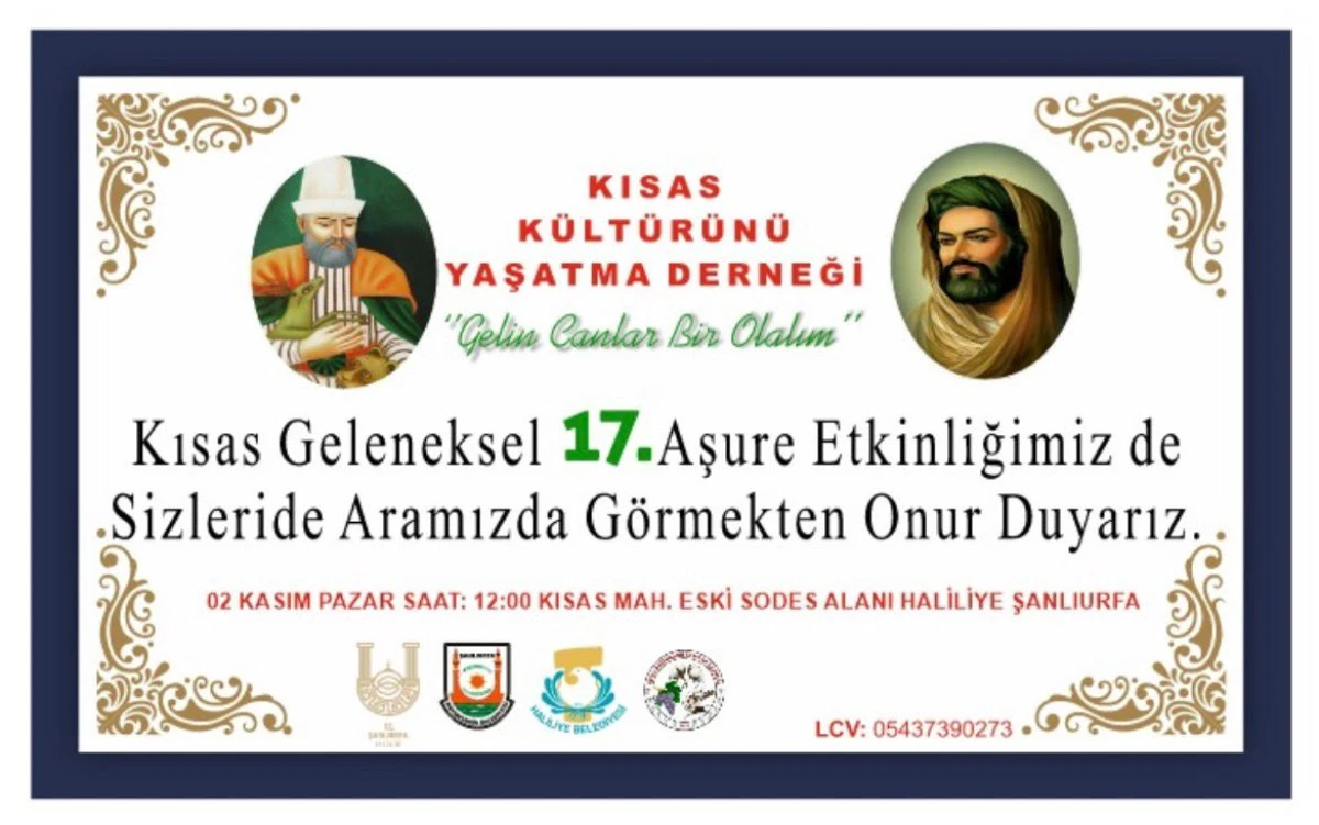 Kısas’ta Birlik ve Paylaşmanın Sembolü: 17. Kısas Aşure Etkinliği 2 Kasım’da!