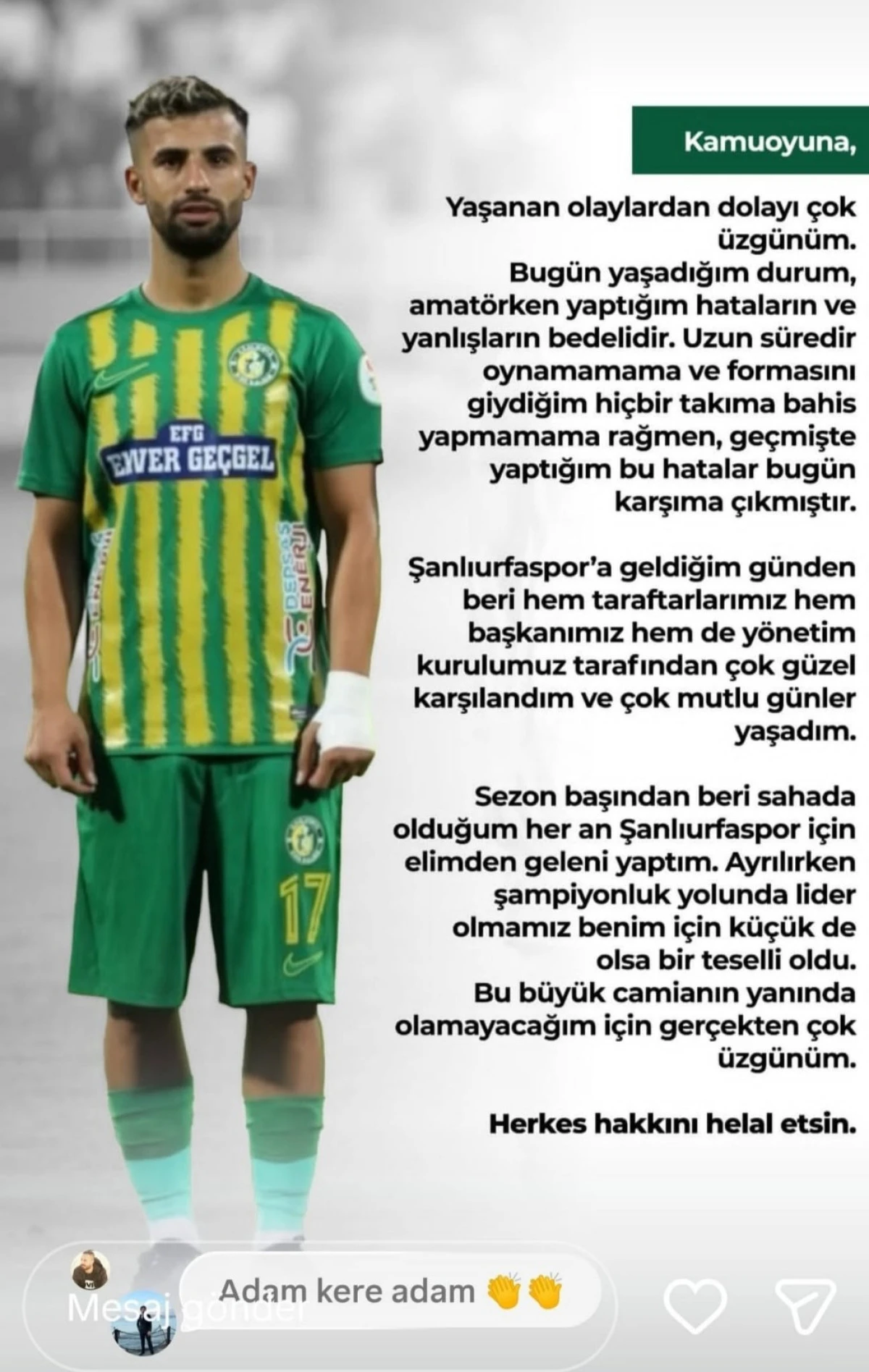 KIZILKAYA TARIM ŞANLIURFASPOR’DA VEDALAR