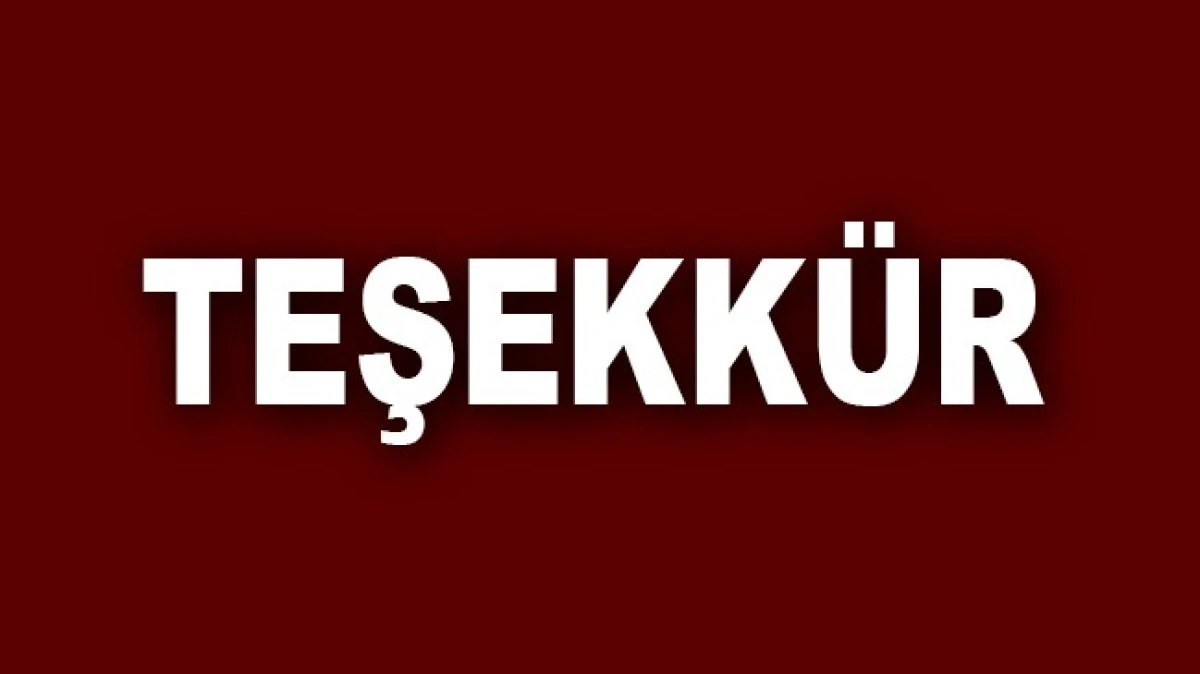 Şahban Kılıç'tan Teşekkür mesajı
