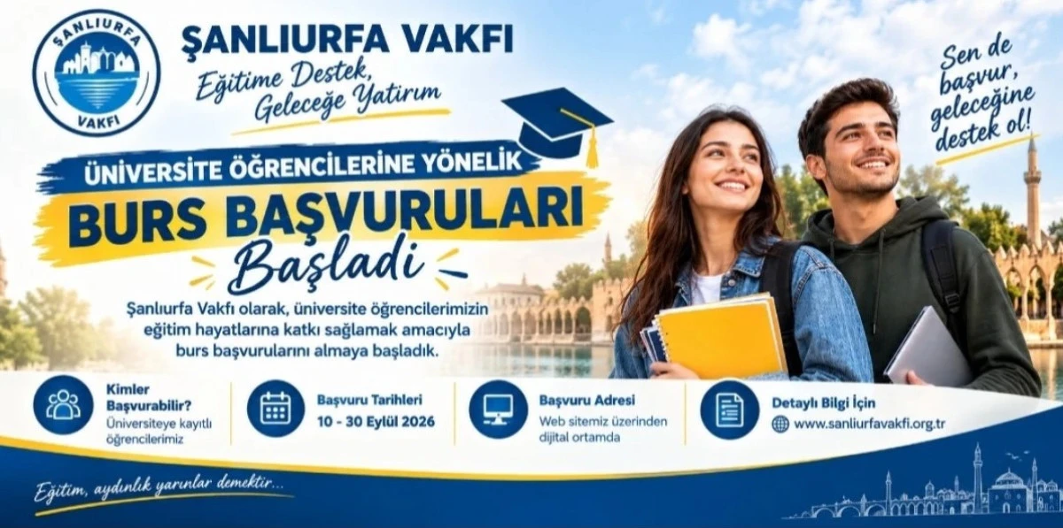 ŞANLIURFA VAKFI&rsquo;NDAN &Ouml;ĞRENCİLERE BURS DESTEĞİ