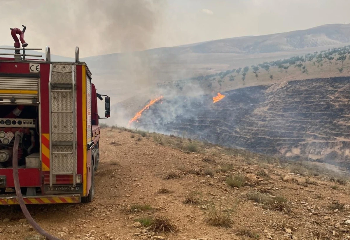 Şanlıurfa'da çıkan örtü yangını kontrol altına alındı