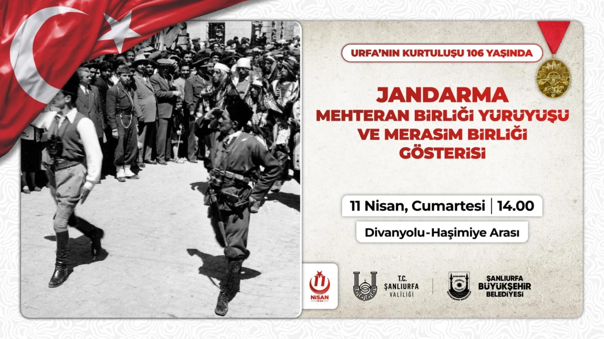 ŞANLIURFA&rsquo;NIN KURTULUŞUNUN 106&rsquo;NCI YILI COŞKUYLA KUTLANACAK