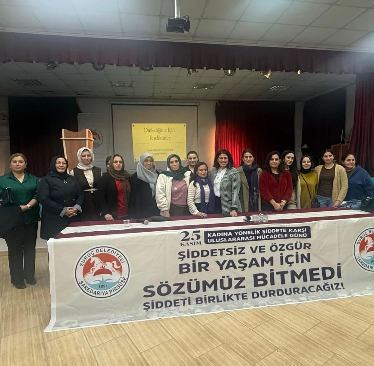 Suruç Belediyesi’nden 25 Kasım Haftasında Kadına Yönelik Şiddetle Mücadele Semineri
