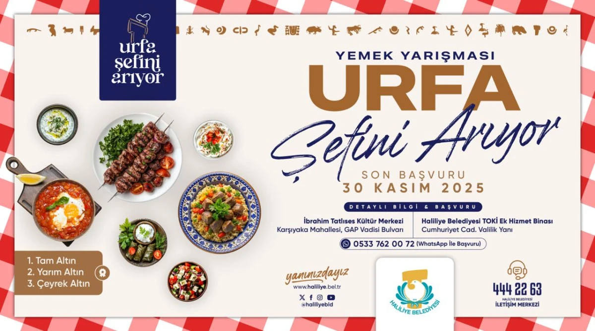 URFA’NIN EN İYİ ŞEFİ ARANIYOR: BAŞVURULAR DEVAM EDİYOR